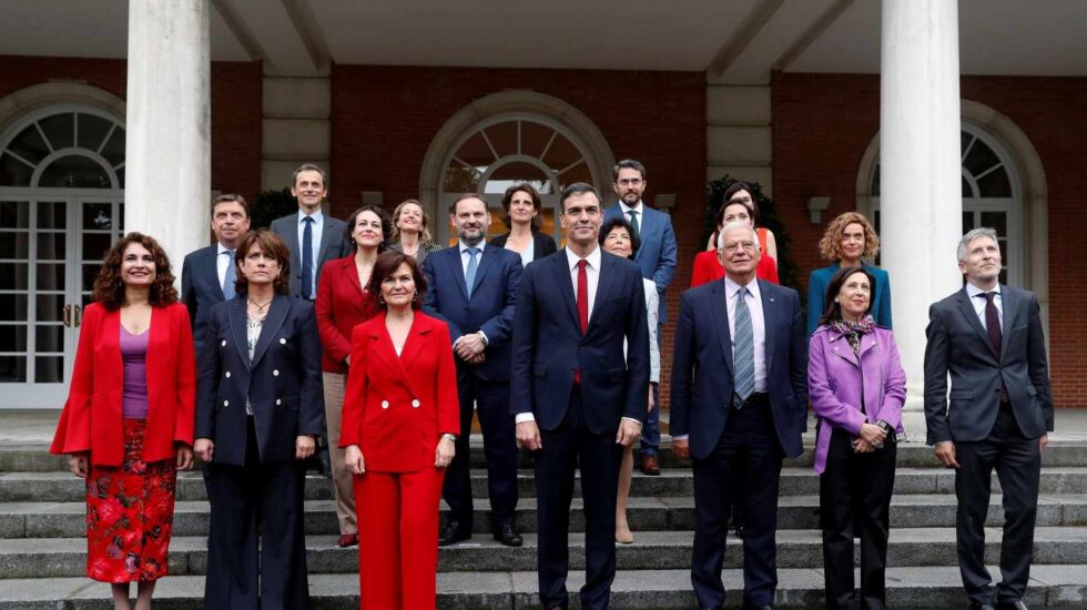 El nuevo Gobierno de Pedro Sánchez, en la Moncloa.