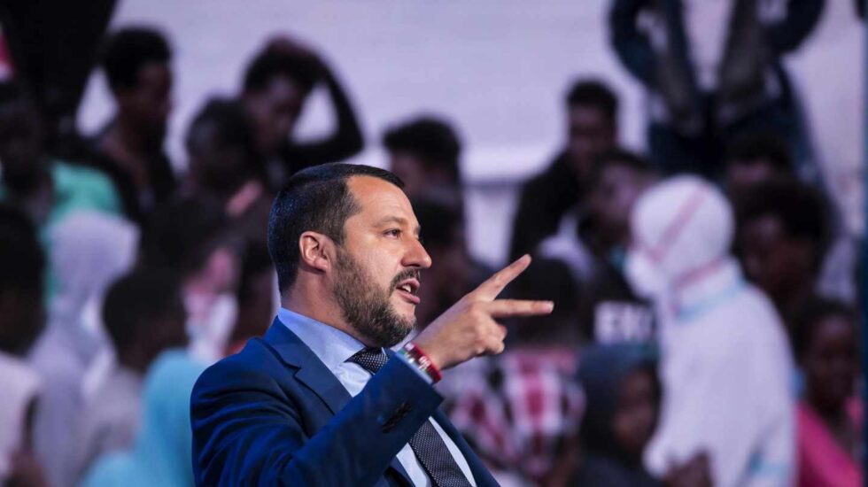 Matteo Salvini, durante un acto.