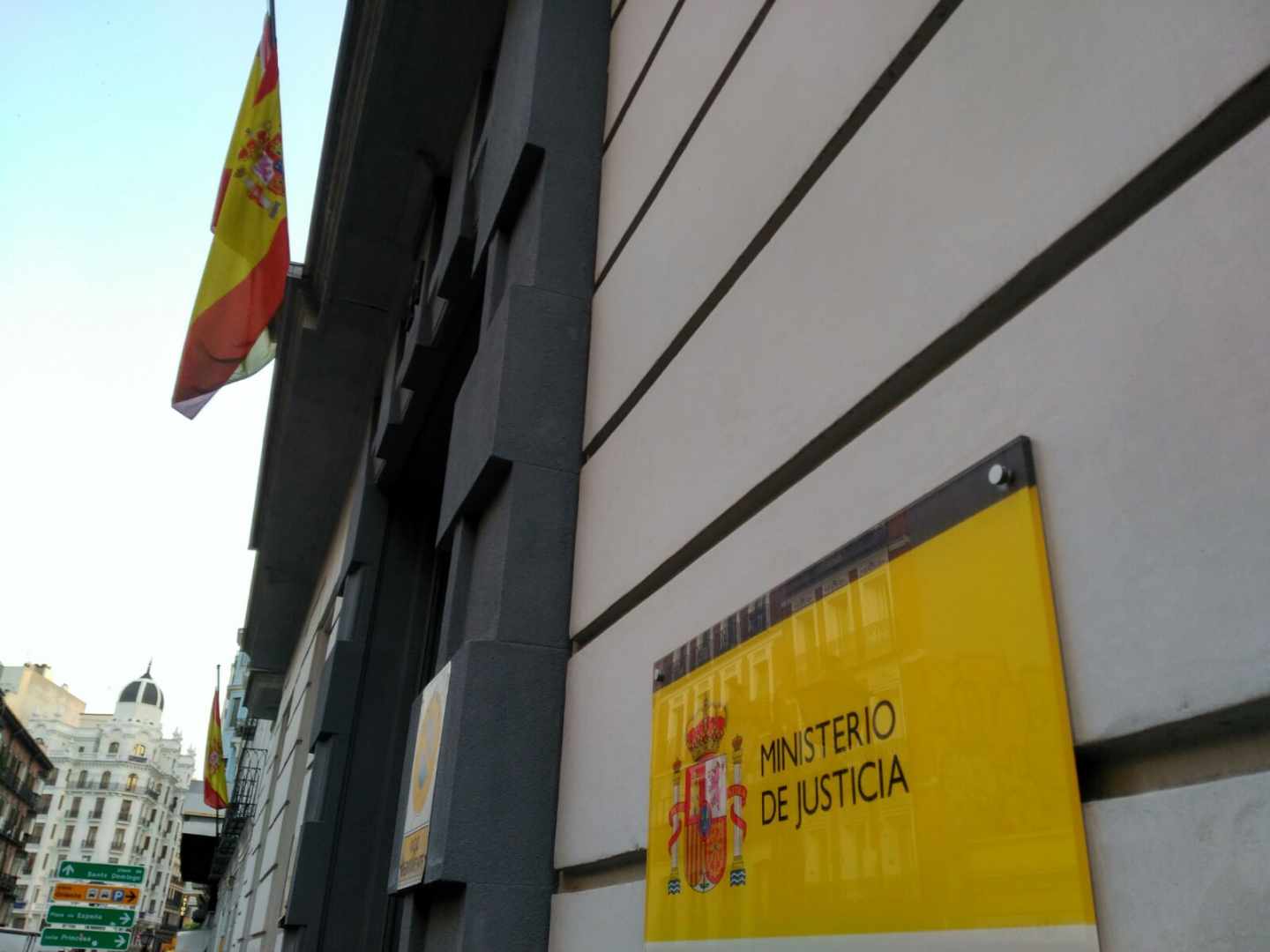 Sede del ministerio de Justicia, en Madrid.