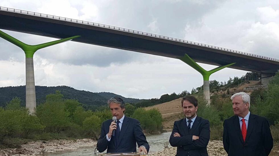 De la Serna visita las obras de la A 23 (Sagunto-Somport) el pasado 21 de mayo.