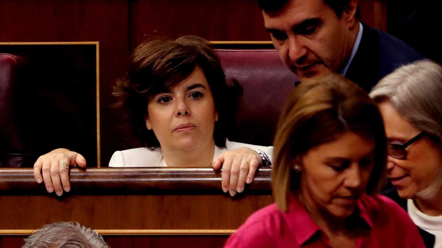 Soraya Sáenz de Santamaría y María Dolores de Cospedal.