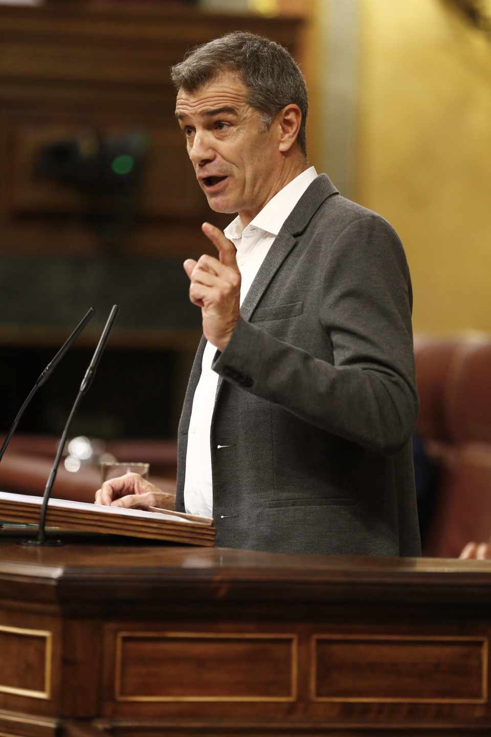 Toni Cantó, durante su intervención en el Congreso de los Diputados.