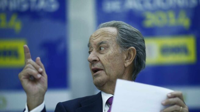 Villar Mir denuncia una "teoría conspirativa" de Bankia para no devolverle el dinero de las acciones El presidente de Grupo Villar Mir, Juan Miguel Villar Mir, en la junta de accionistas de OHL de 2014.