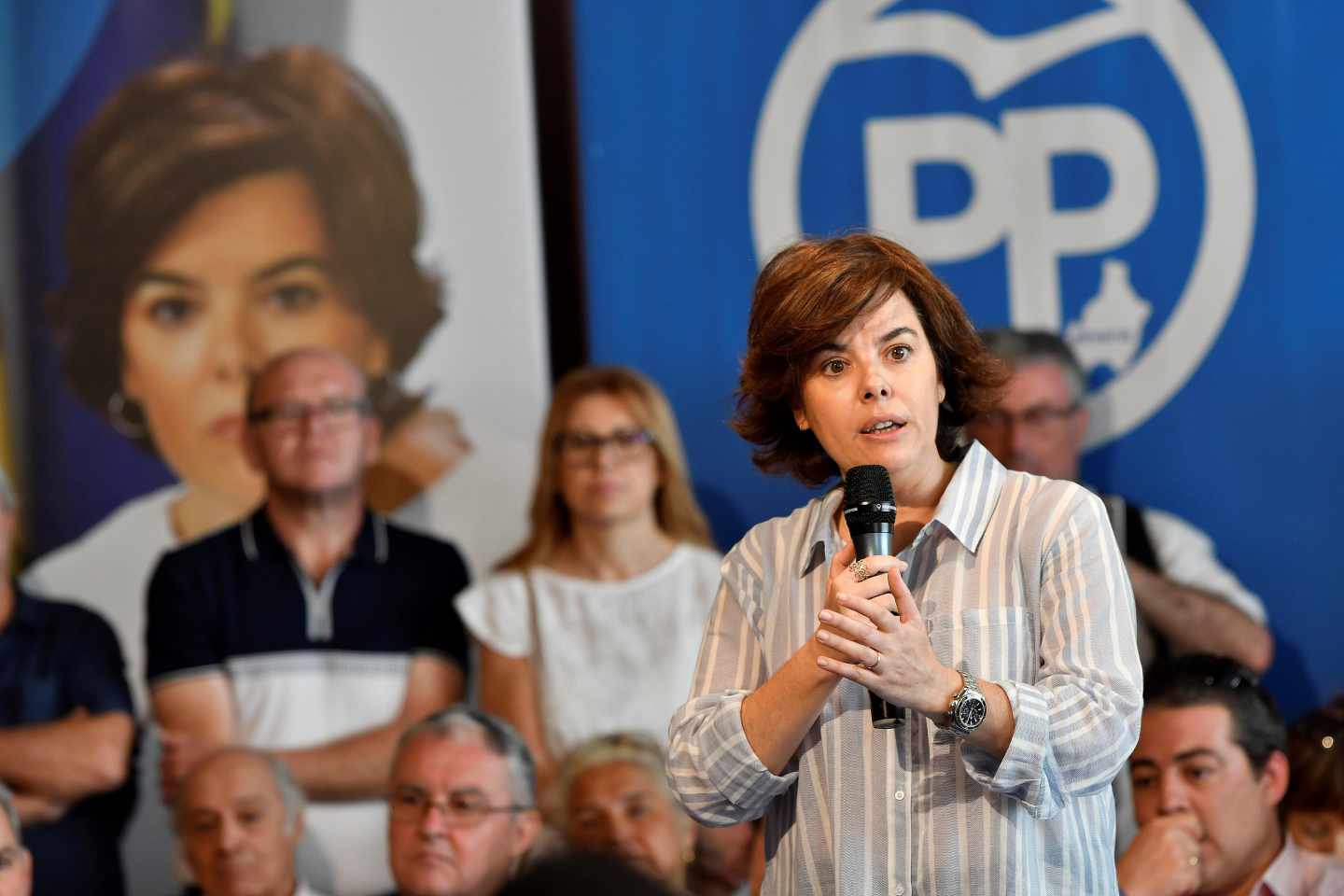 La candidata del PP Soraya Sáenz de Santamaría.