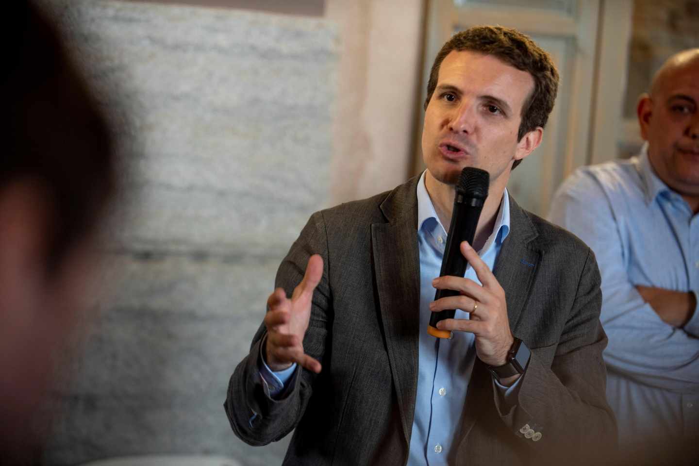 Casado en un acto de sus primarias