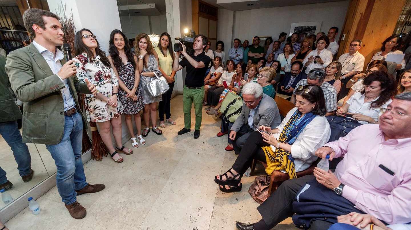 Pablo Casado, en un acto en Burgos.
