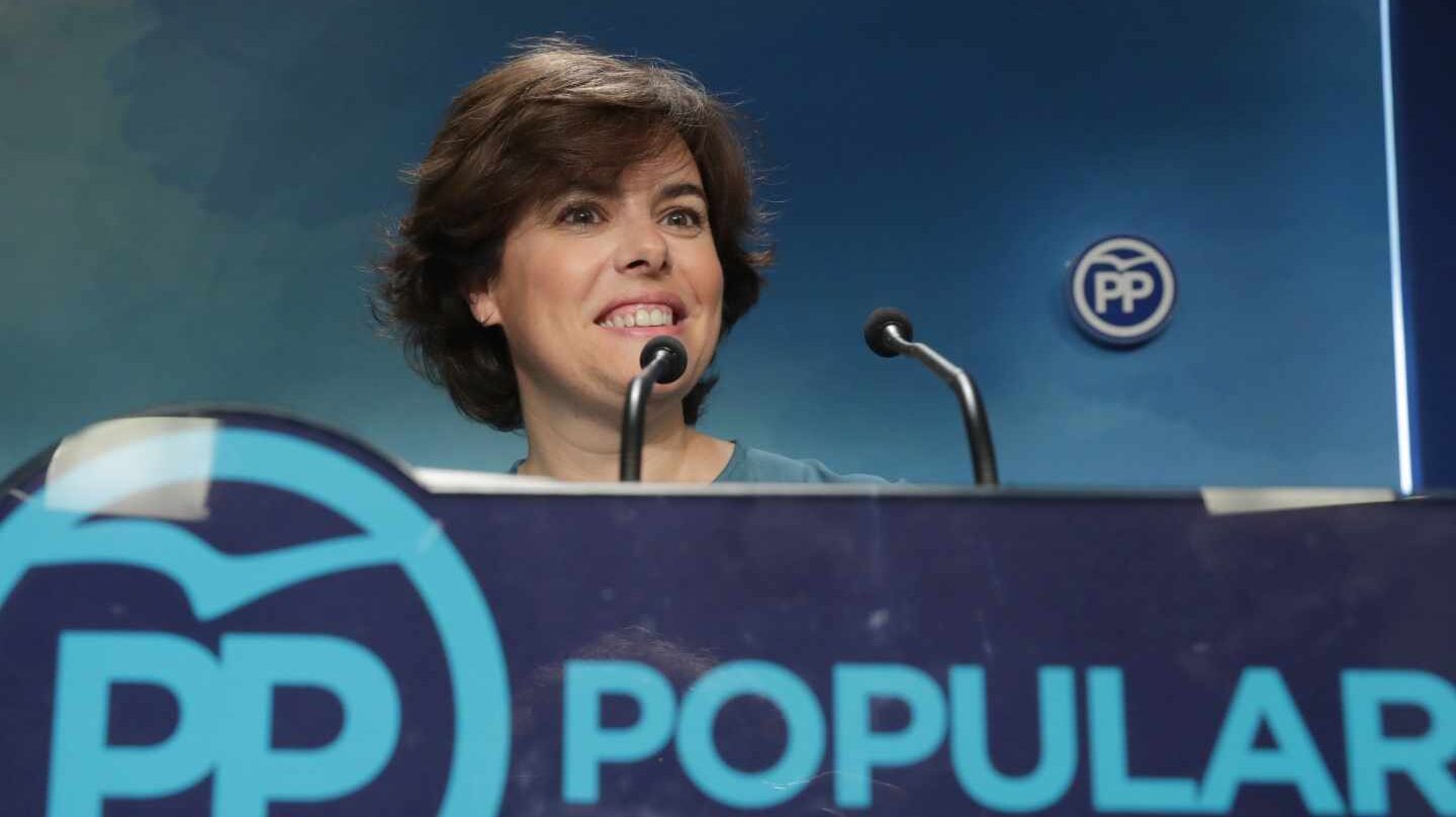 La ganadora de las primarias, Soraya Sáenz de Santamaría