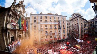 San Fermín 2018: Chupinazo sin ikurriña... en el balcón