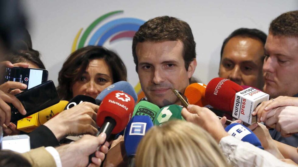 Pablo Casado, candidato a la presidencia del PP.