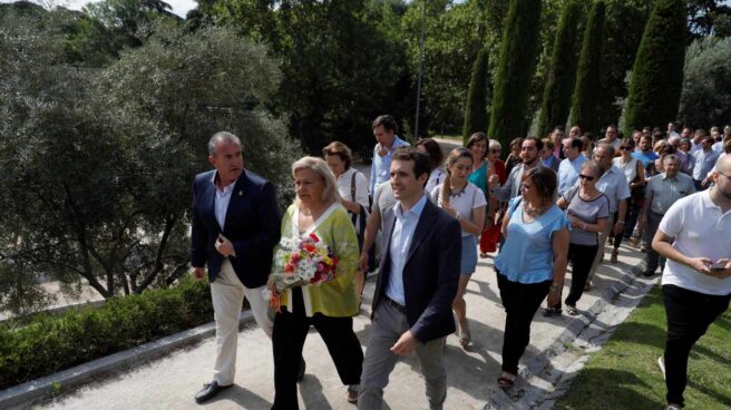 Pablo Casado, en un homenaje a las víctimas del terrorismo en Madrid. Pablo Casado, en un homenaje a las víctimas del terrorismo en Madrid.
