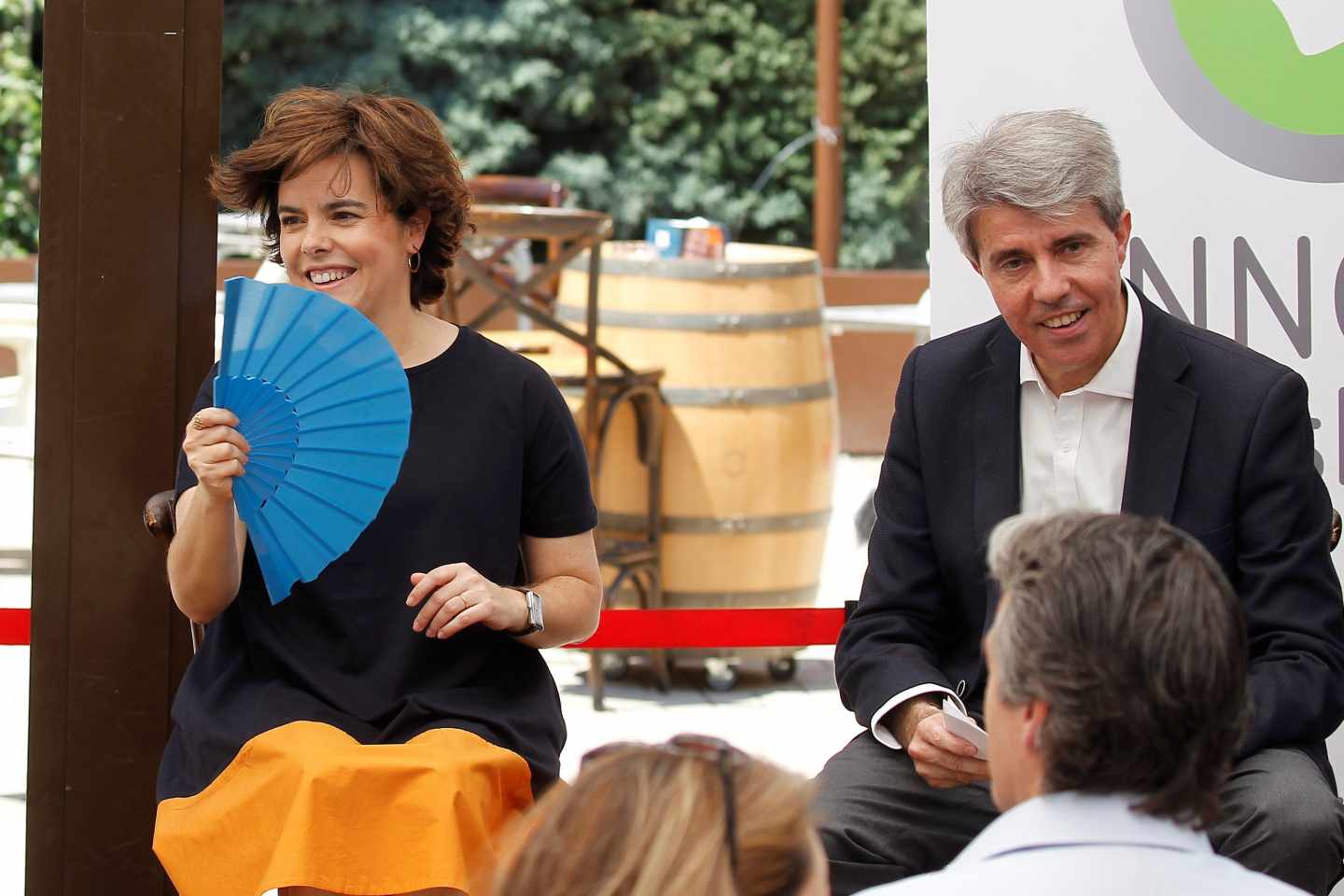 Sáenz de Santamaría con Garrido, que apoyó a Cospedal, este fin de semana en un acto en Madrid