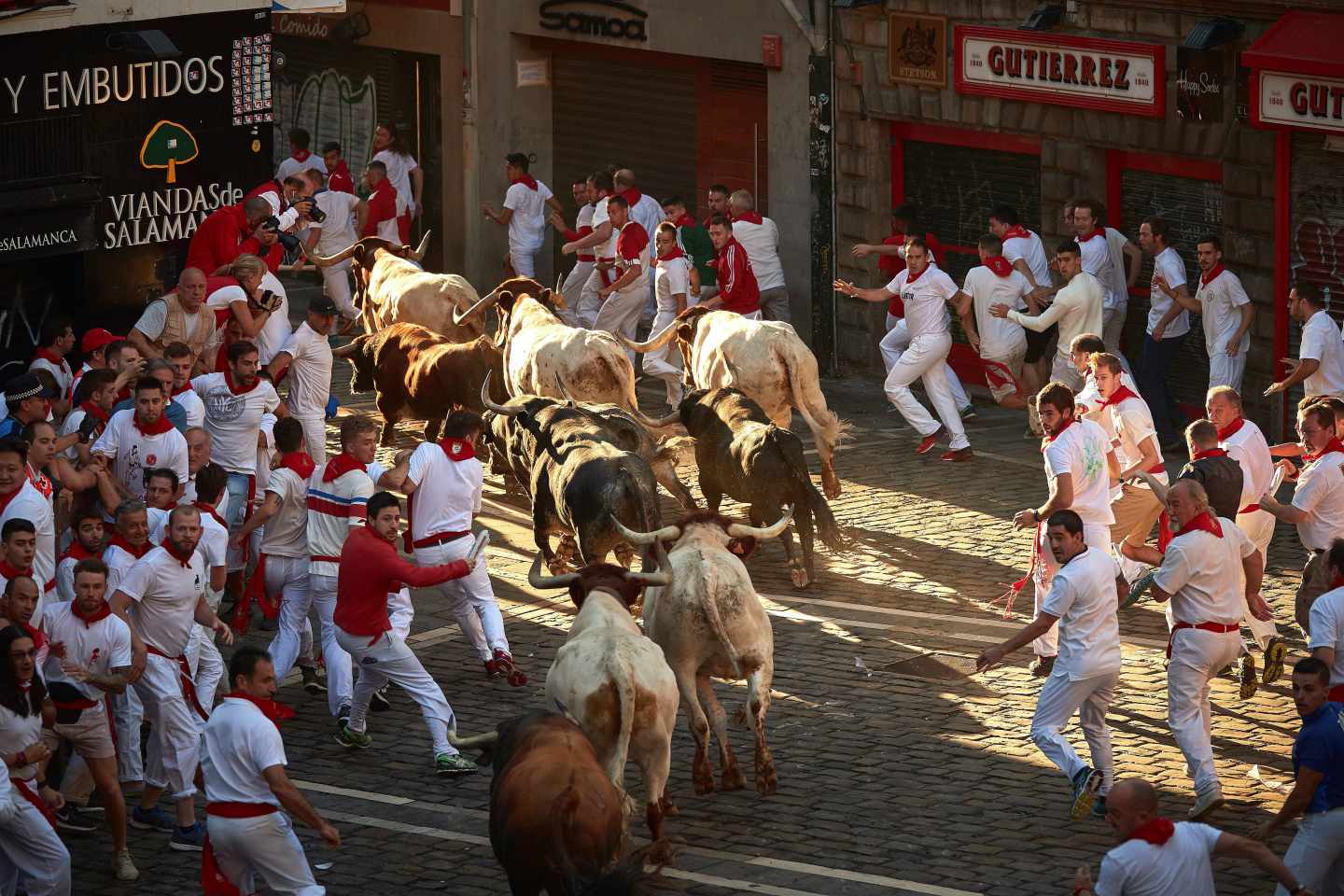 Encierro de los toros de Cebada Gago.