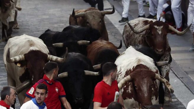 Encierro de Fuente Ymbro en San Fermín.