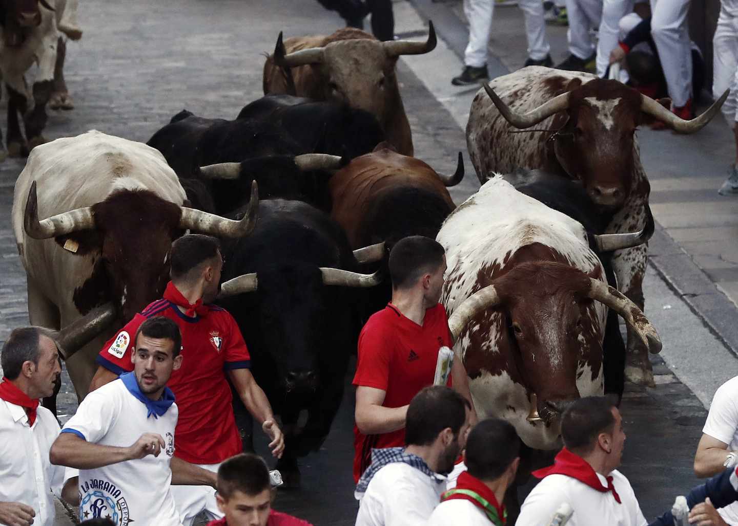 Encierro de Fuente Ymbro en San Fermín.