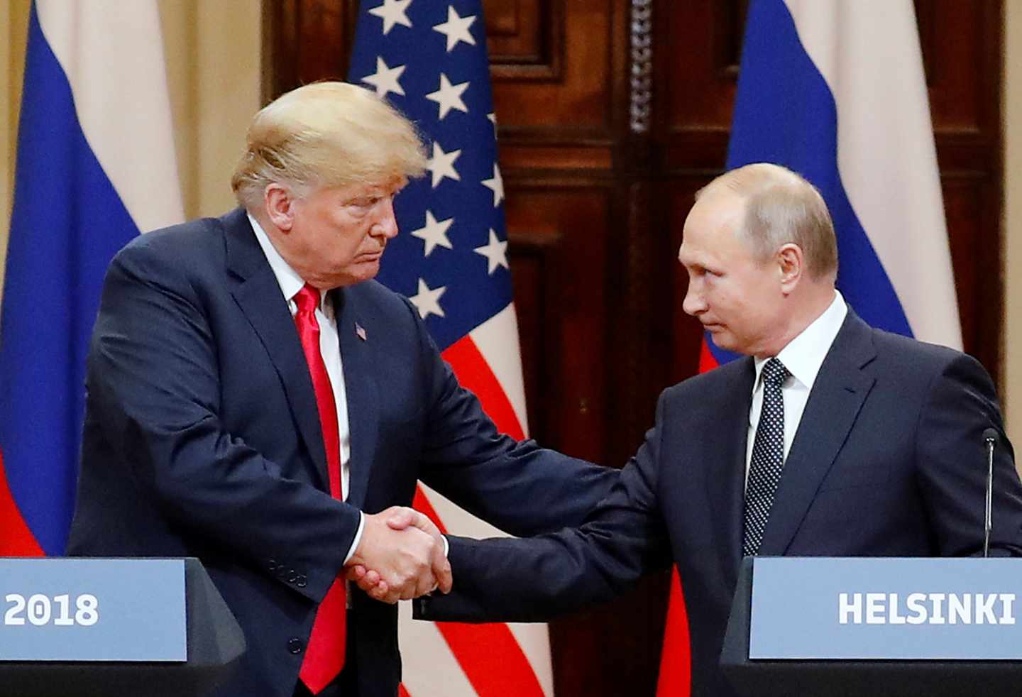 Trump y Putin, en Helsinki.