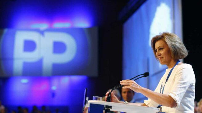 María Dolores de Cospedal, en el Congreso del PP.