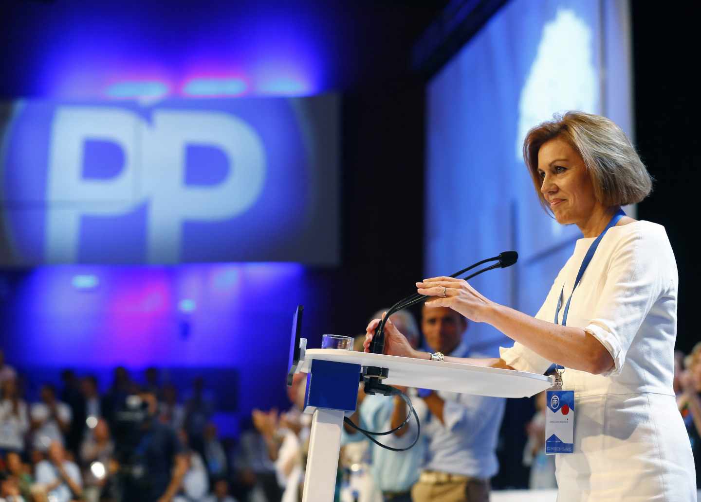 María Dolores de Cospedal, en el Congreso del PP.