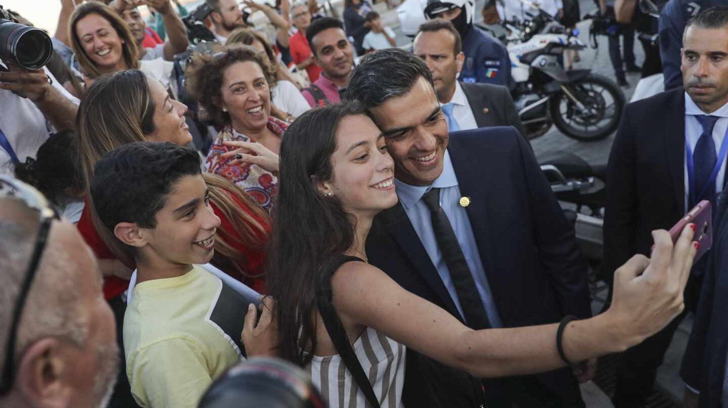 Pedro Sánchez, en Lisboa tras la Cumbre de Energía.