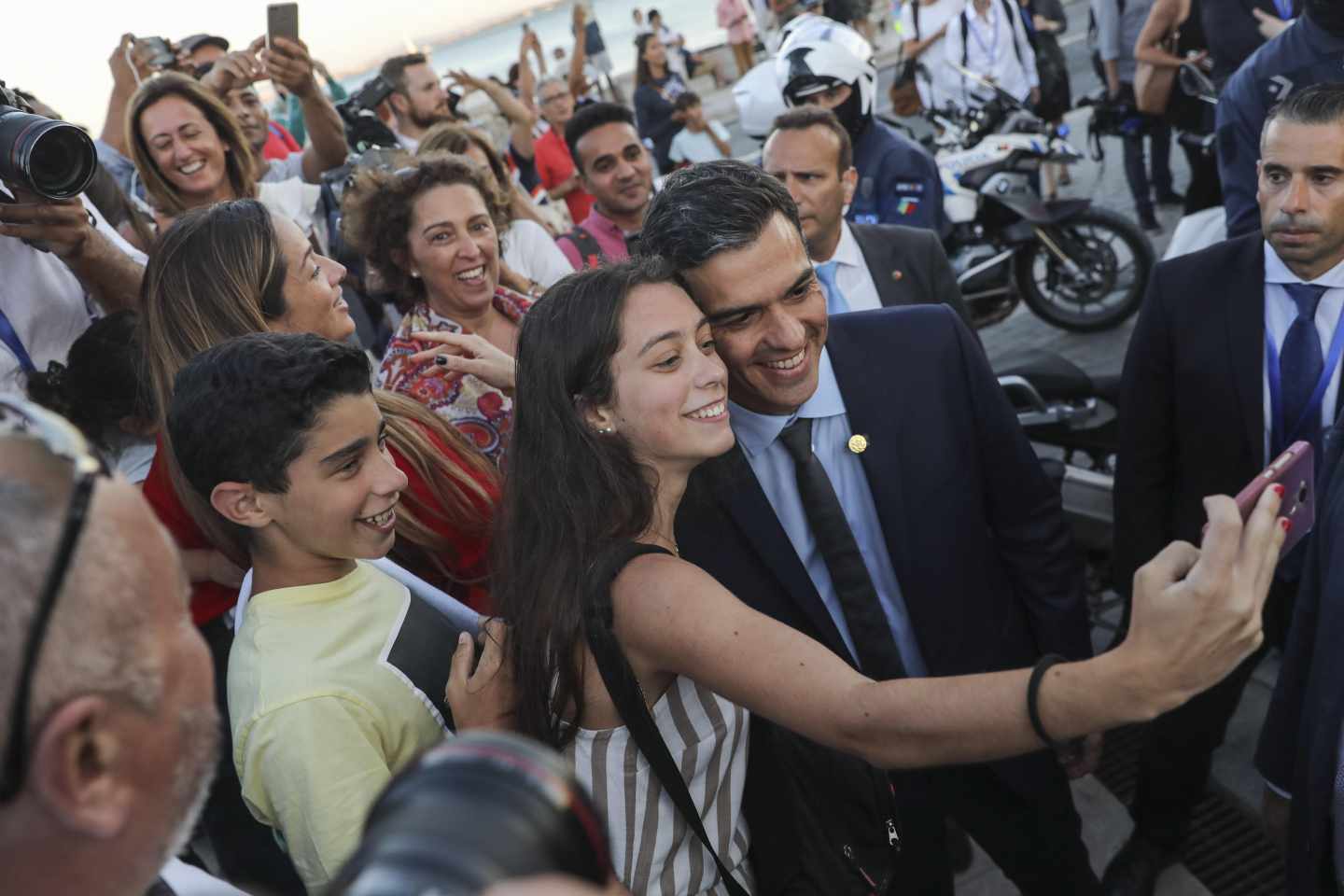 Pedro Sánchez, en Lisboa tras la Cumbre de Energía.