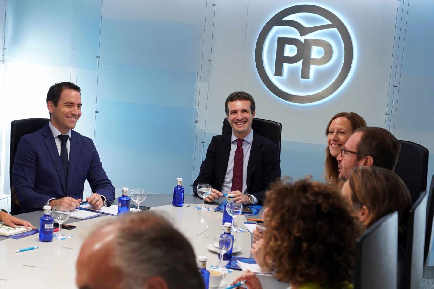 Pablo Casado durante la reunión del comité de dirección de este lunes