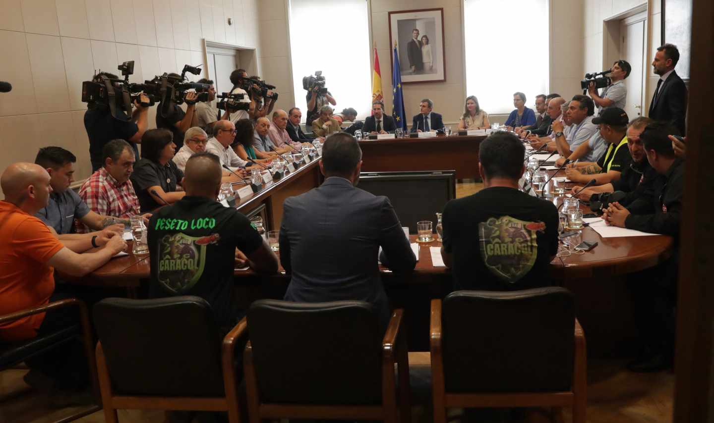 Los taxistas consiguieron imponer su criterio a Fomento tras la intervención de Ábalos