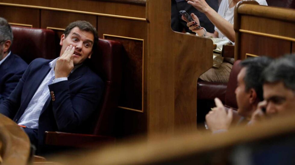 El líder de Ciudadanos, Albert Rivera, en el Congreso.