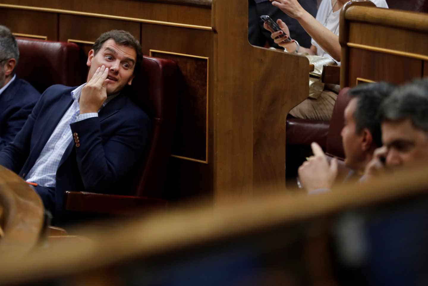 El líder de Ciudadanos, Albert Rivera, en el Congreso.