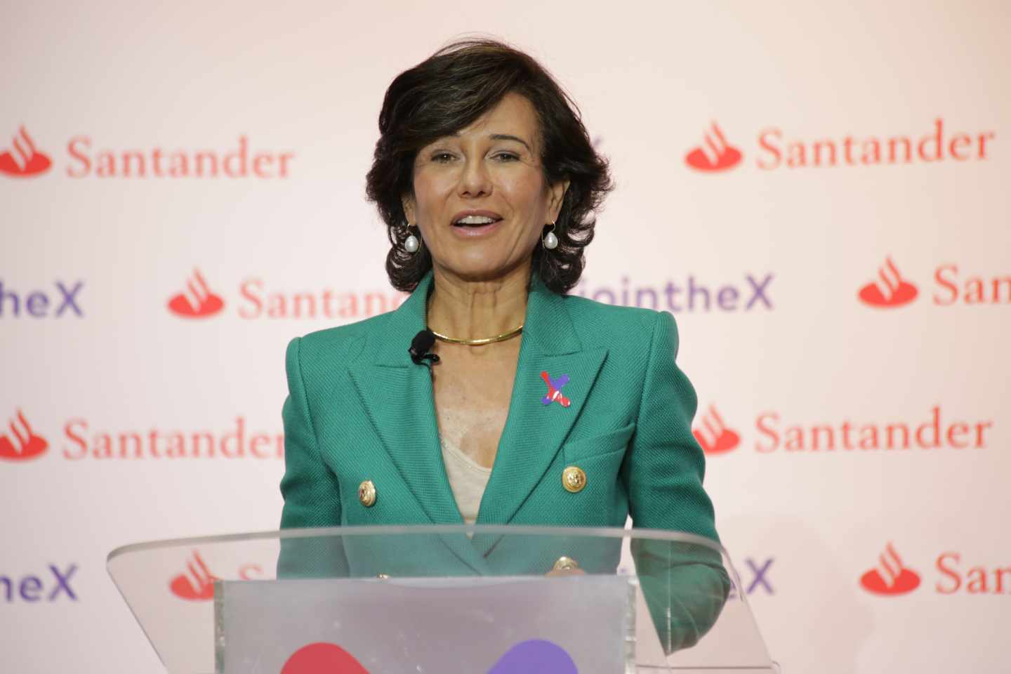 Ana Botín, presidenta de Santander, en el lanzamiento de Santander X.