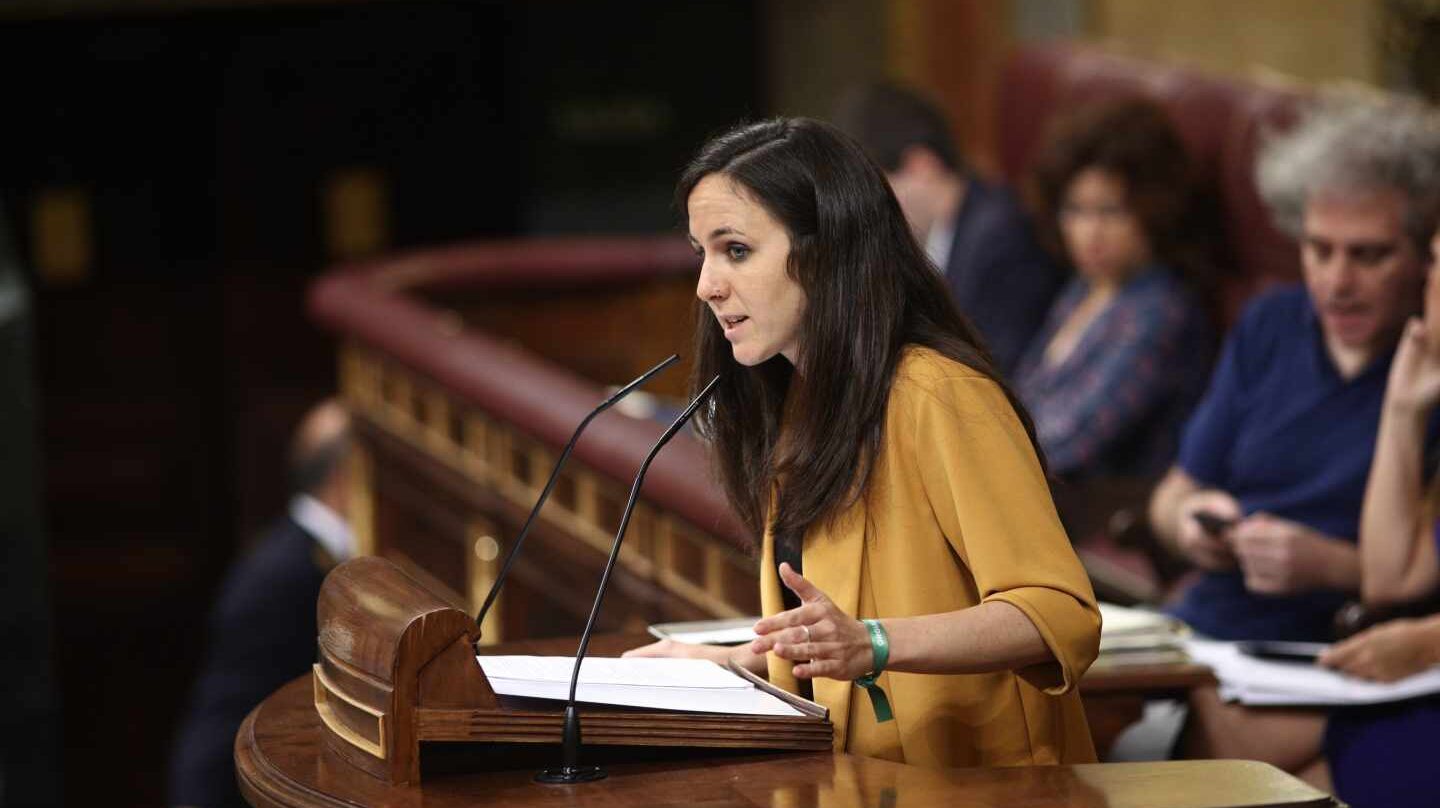 Ione Belarra (Podemos), en la tribuna del Congreso.