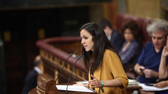 Ione Belarra (Podemos), en la tribuna del Congreso.