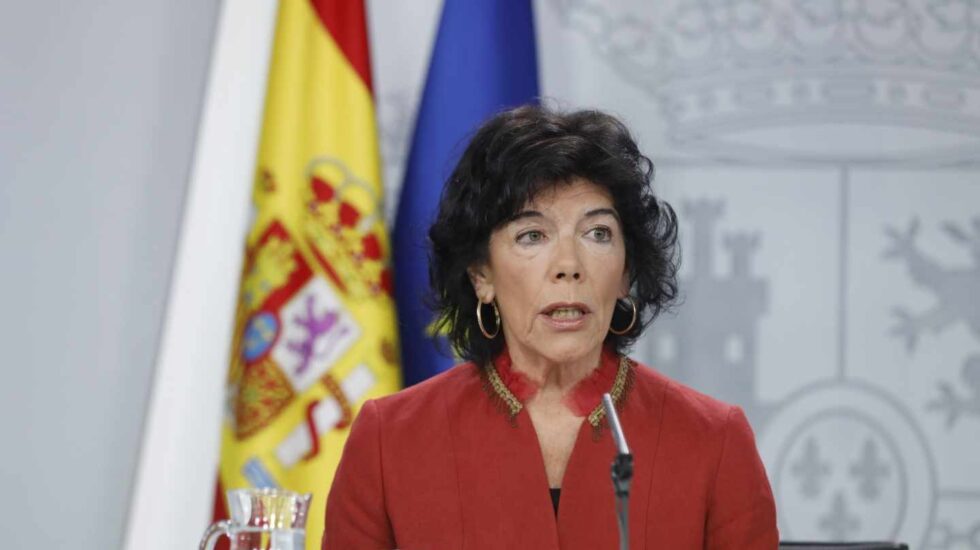 Isabel Celaá, portavoz del Gobierno.