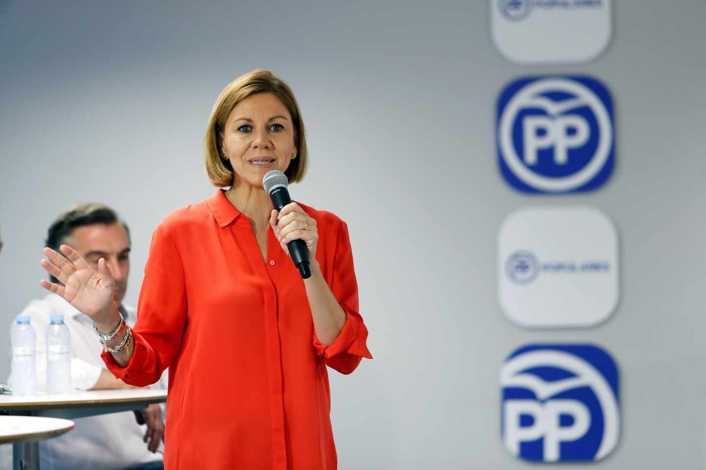 María Dolores de Cospedal, en un acto en Zaragoza.