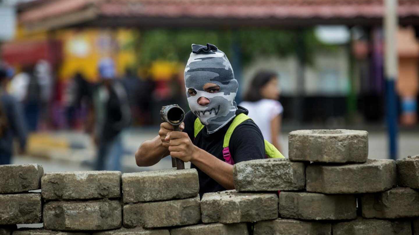 Enfrentamientos en Nicaragua. EFE.