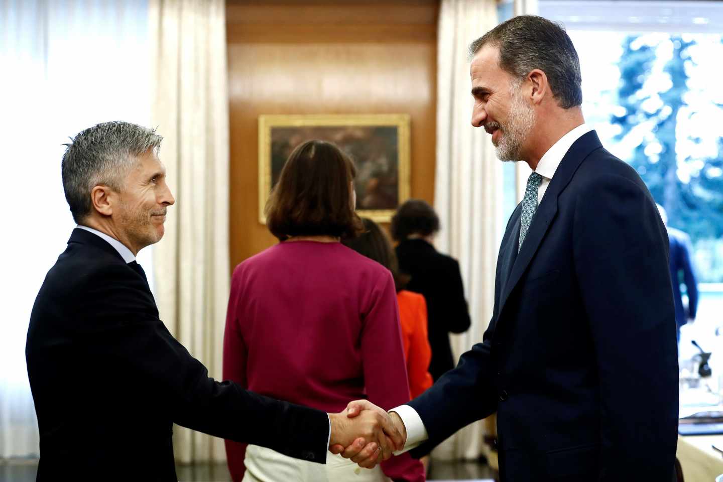 Felipe VI en el primer Consejo de Seguridad Nacional del Gobierno de Pedro Sánchez