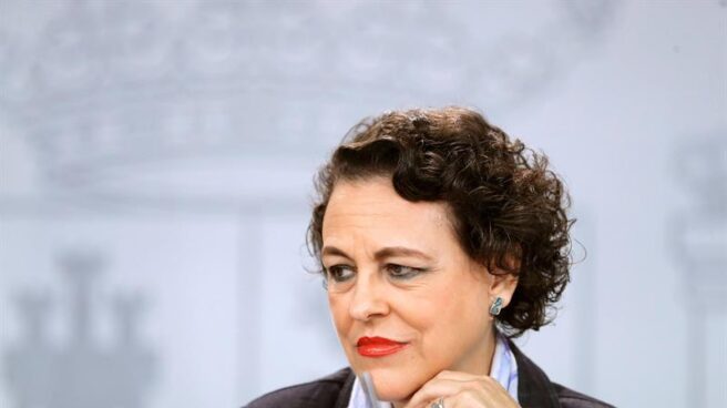La titular de Trabajo, Magdalena Valerio, al término de la última reunión del Consejo de Ministros.