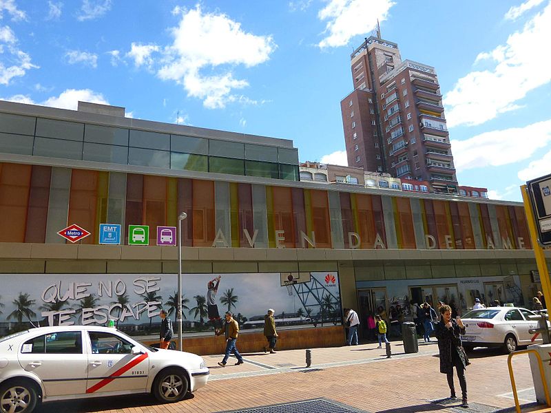 Intercambiador de Avenida de América en Madrid.