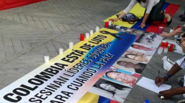 La ‘Velatón por la vida’ coincide con la visita del presidente de Colombia a España