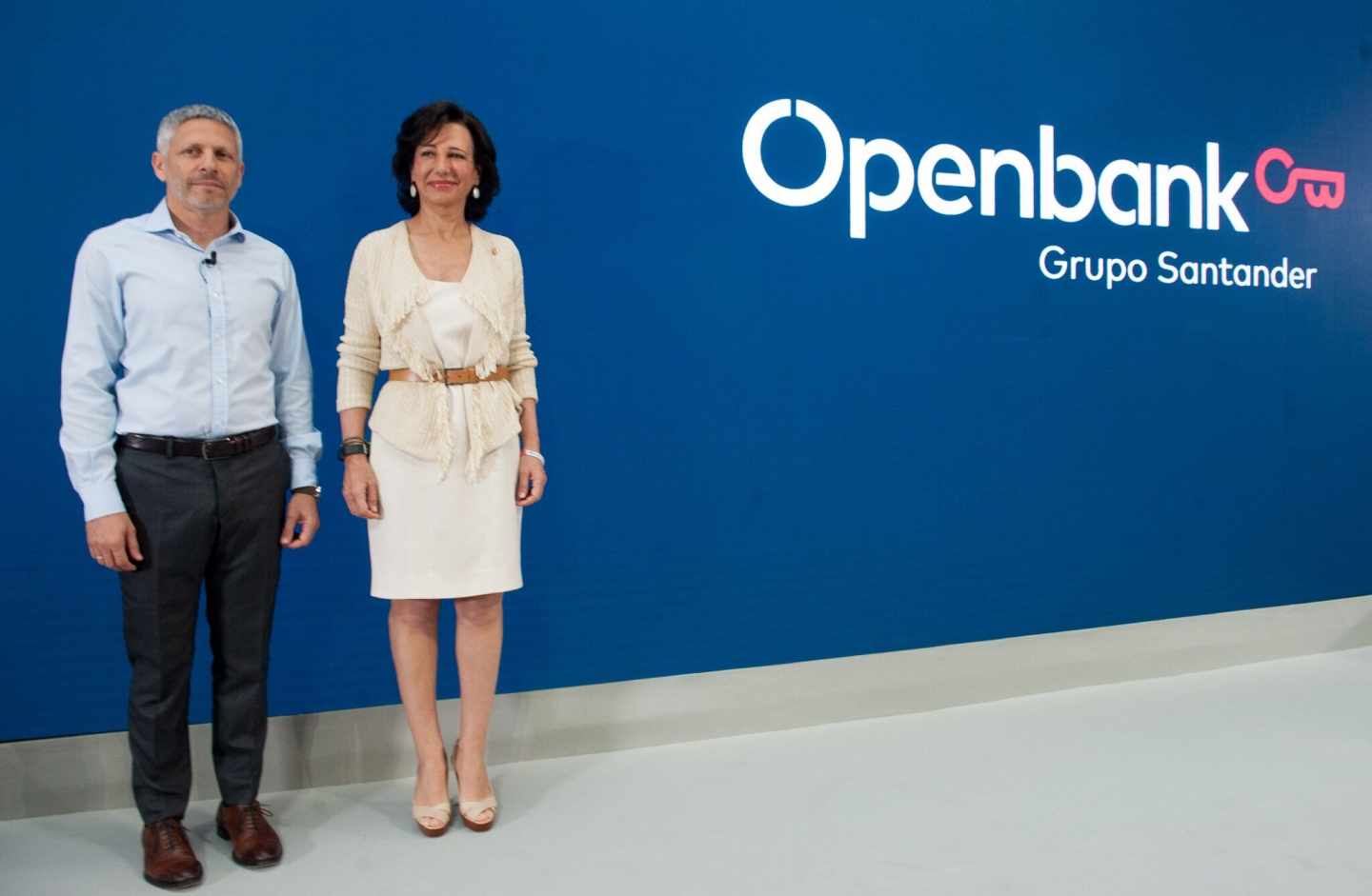 Ezequiel Szafir, consejero delegado de Openbank, y Ana Botín, presidenta de Santander.