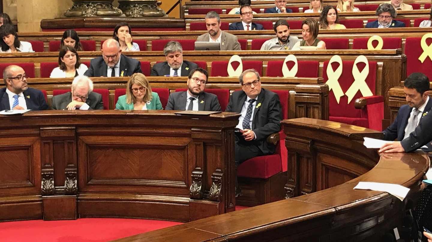 Pleno en el Parlament