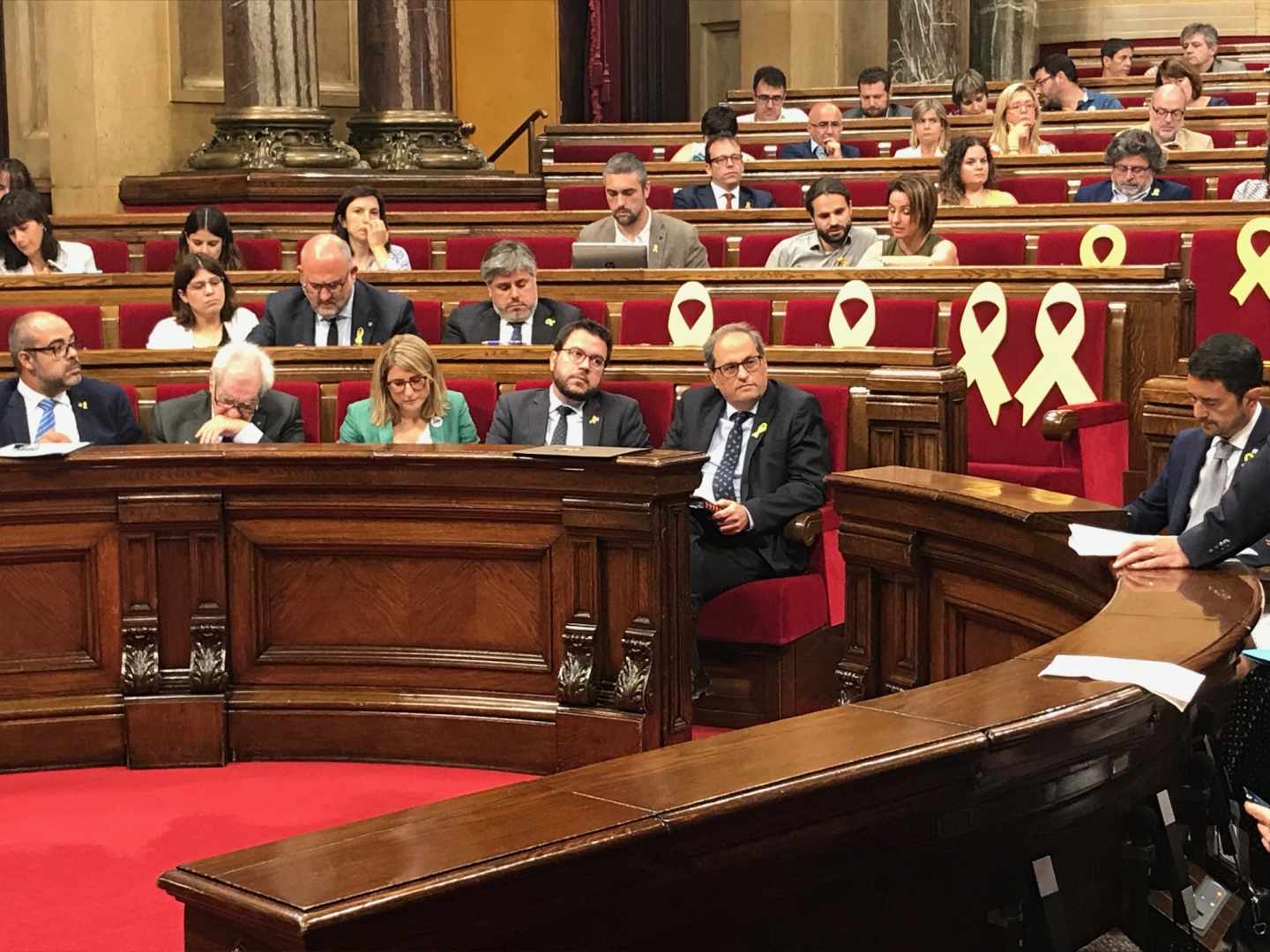 Pleno en el Parlament