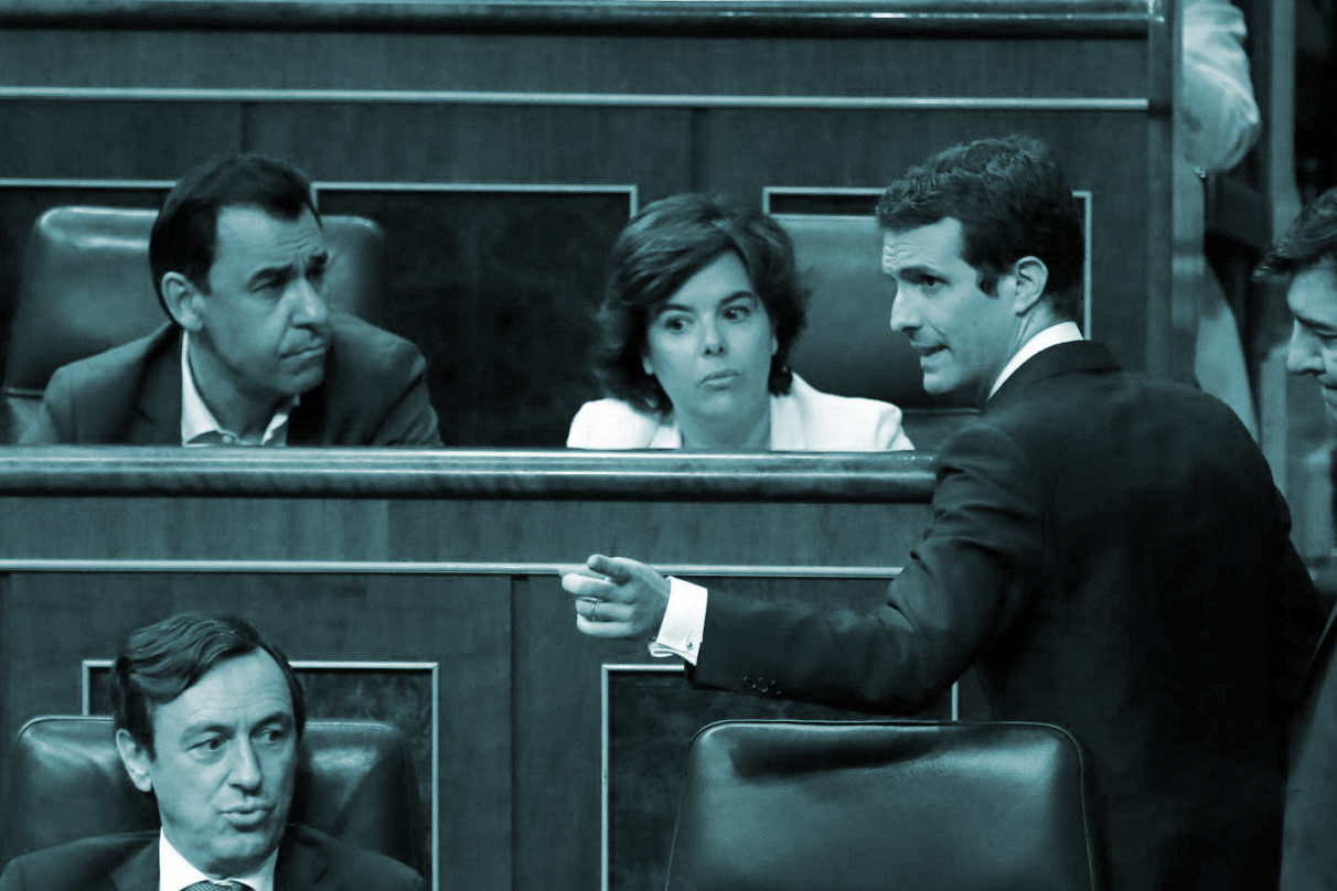 Casado, ante Santamaría y Maillo en el Congreso.