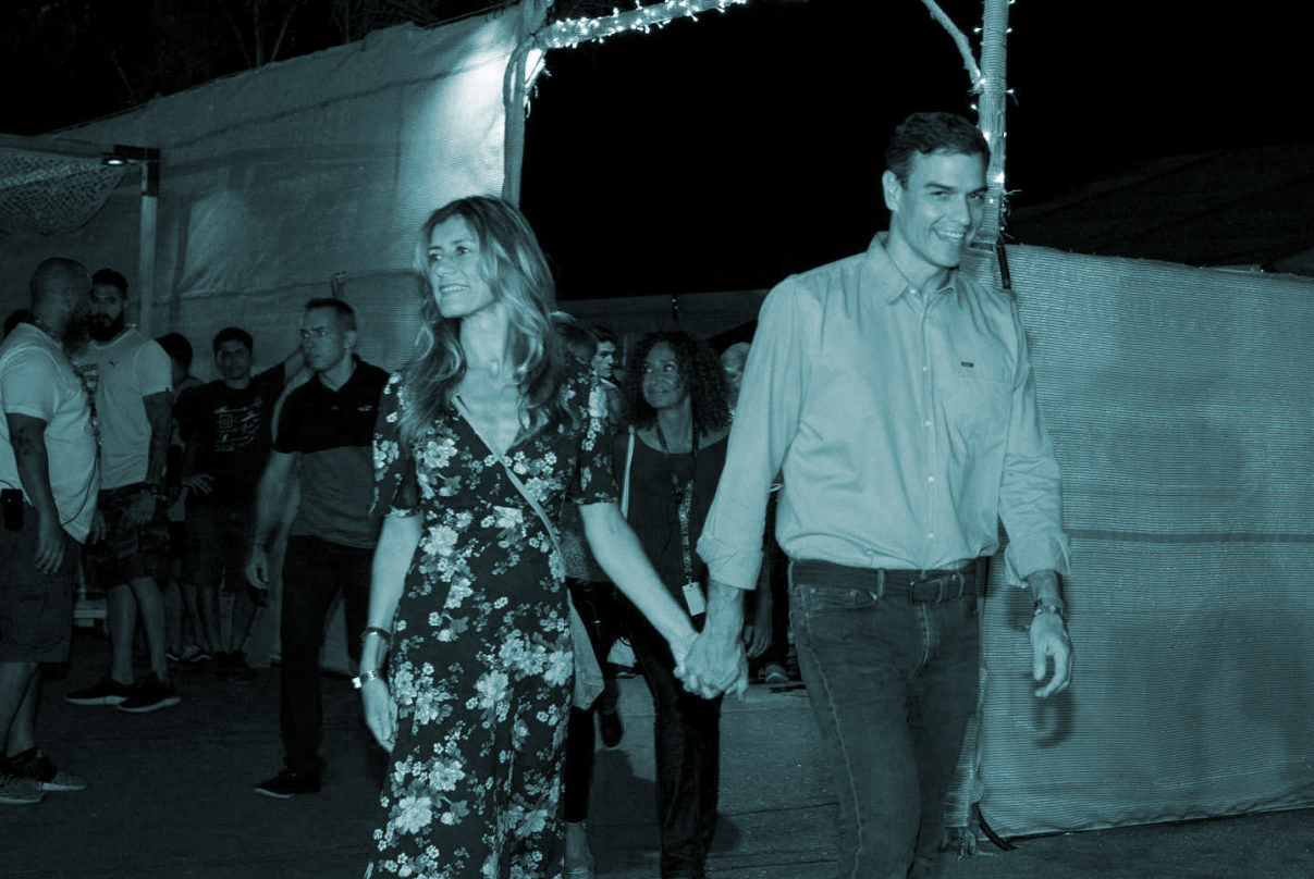 Pedro Sánchez y su mujer llegan al concierto de The Killers en Benicasim.