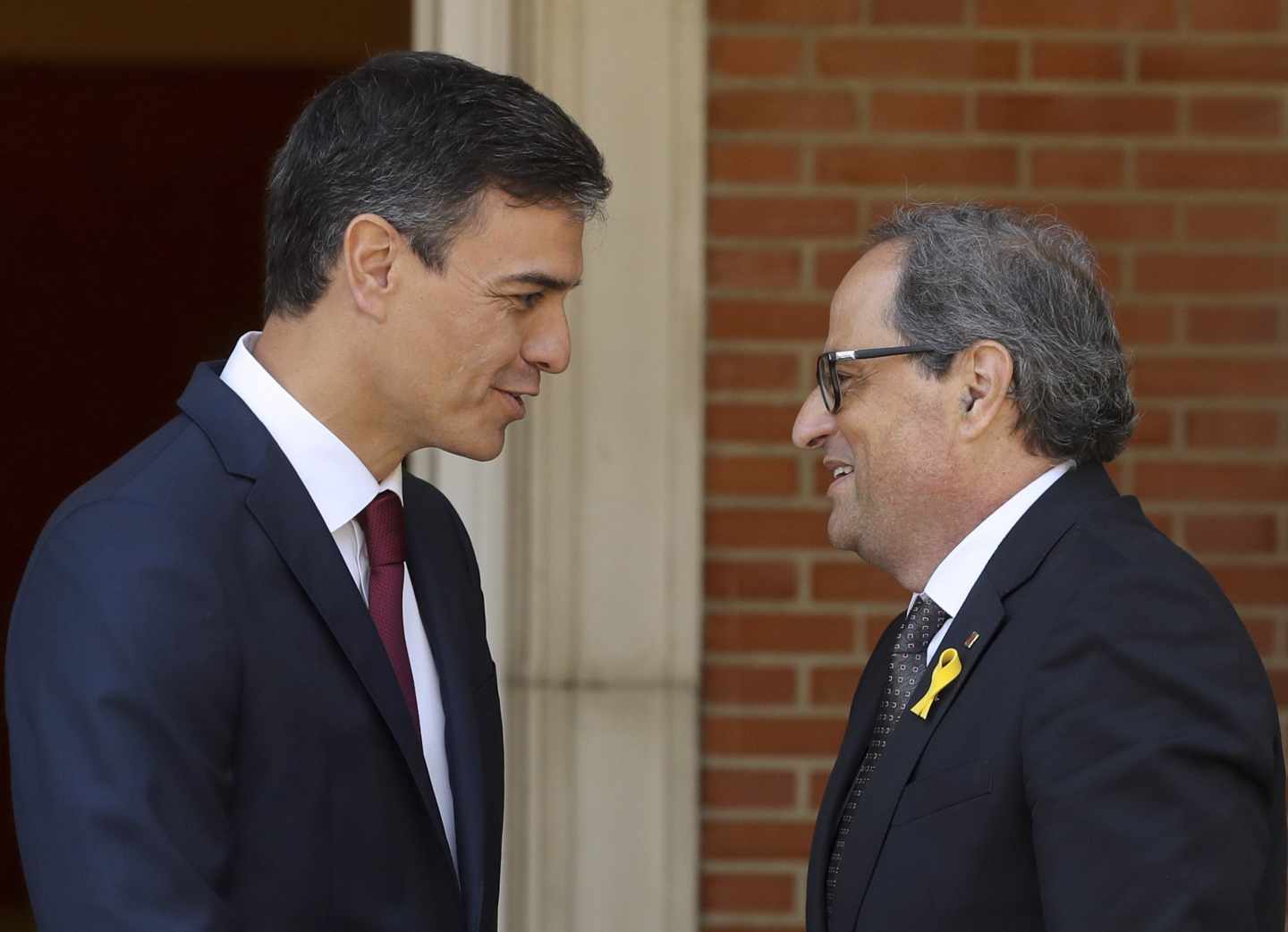 Pedro Sánchez y Quim Torra, en Moncloa.