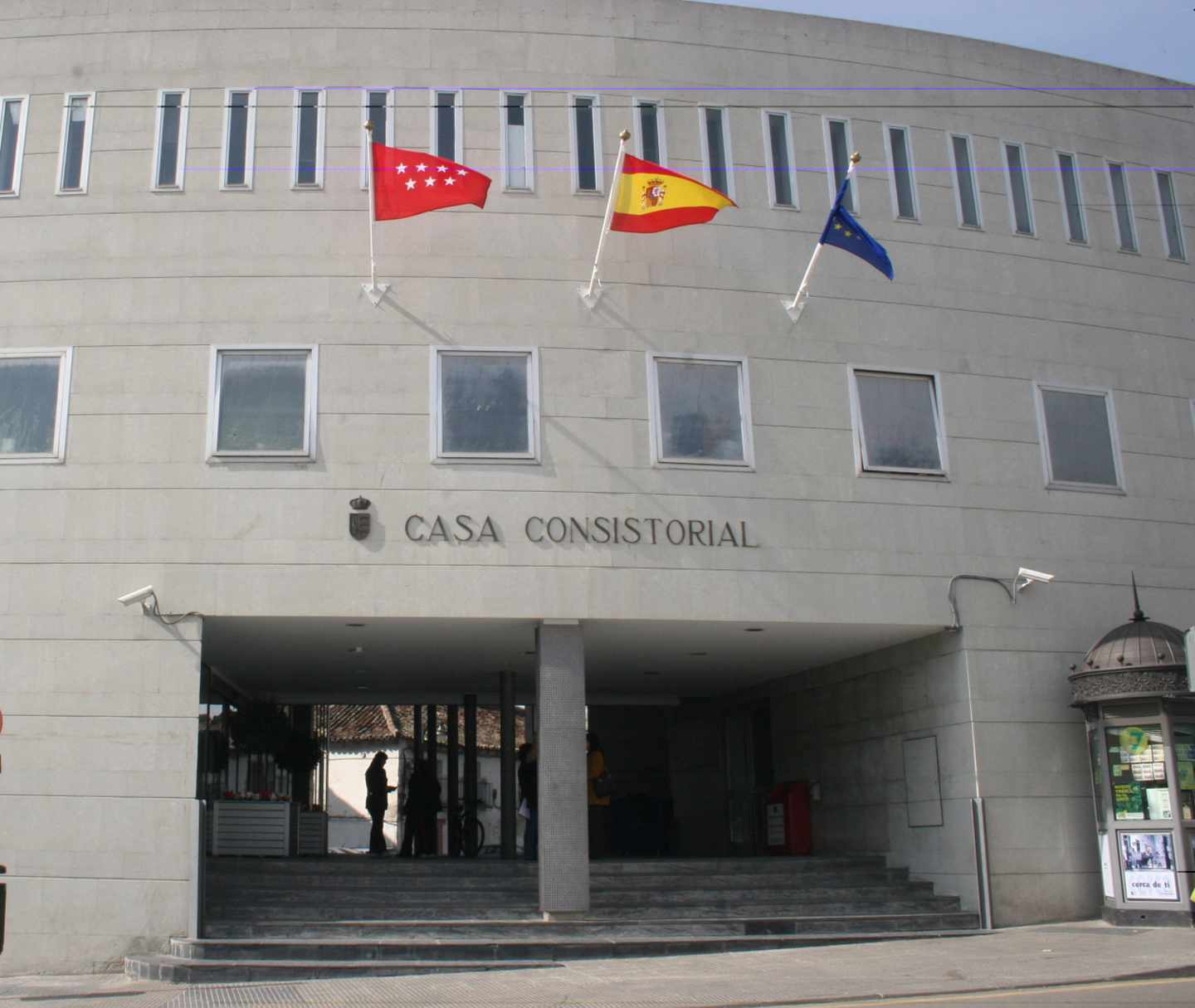 Fachada del ayuntamiento de Parla.