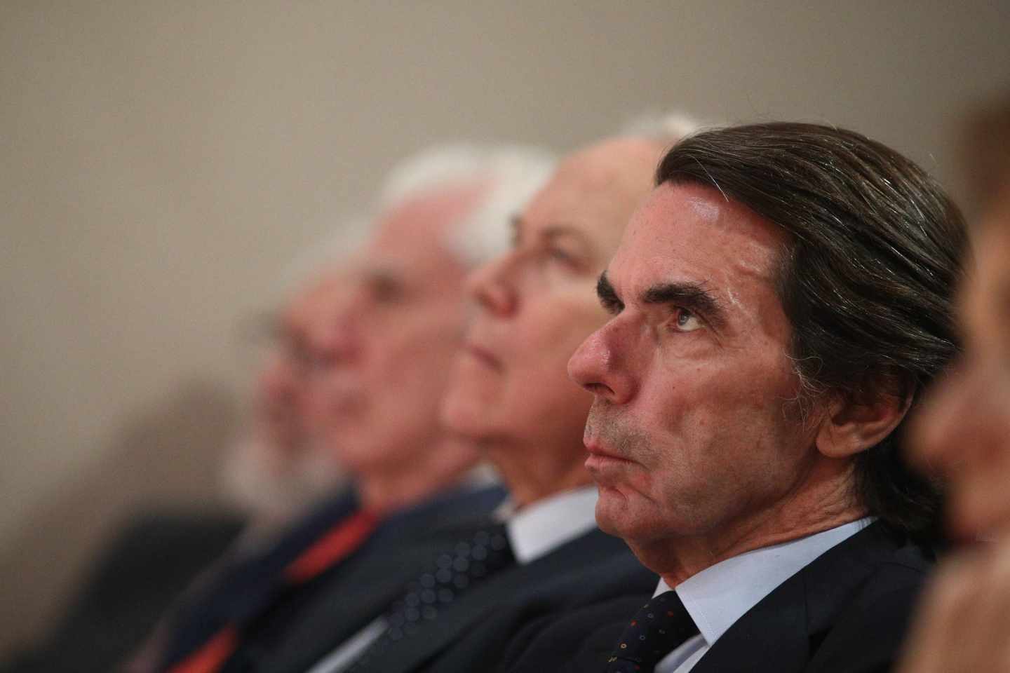 José María Aznar el pasado junio en una conferencia del Instituto Atlántico de Gobierno.