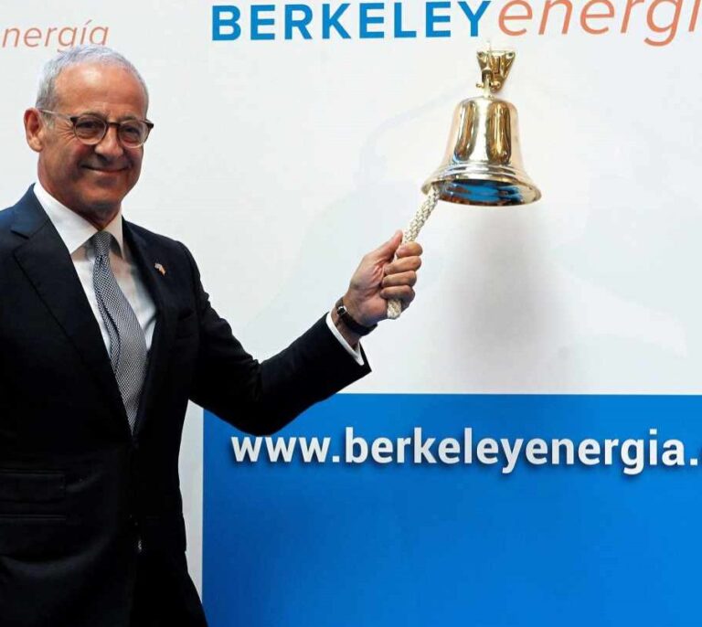 La minera Berkeley Energía duplica su valor en bolsa en solo nueve días de cotización