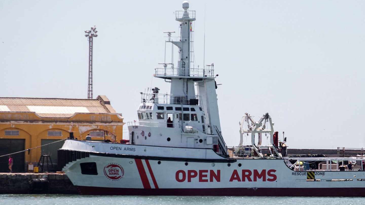 El buque de rescate humanitario Proactiva Open Arms.
