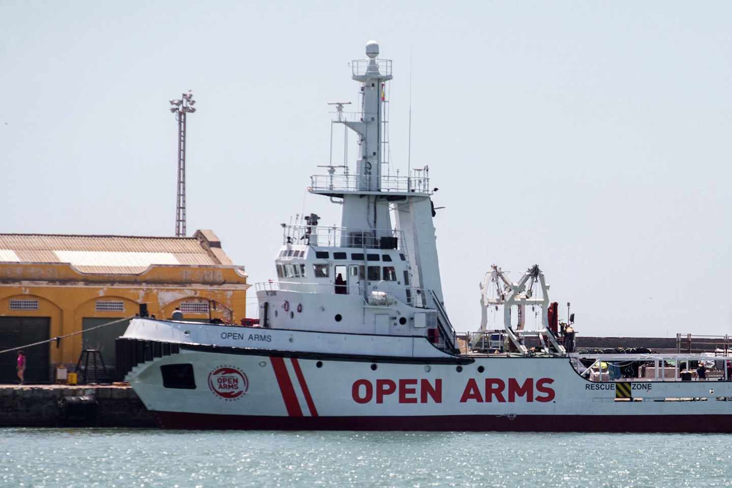 El buque de rescate humanitario Proactiva Open Arms.