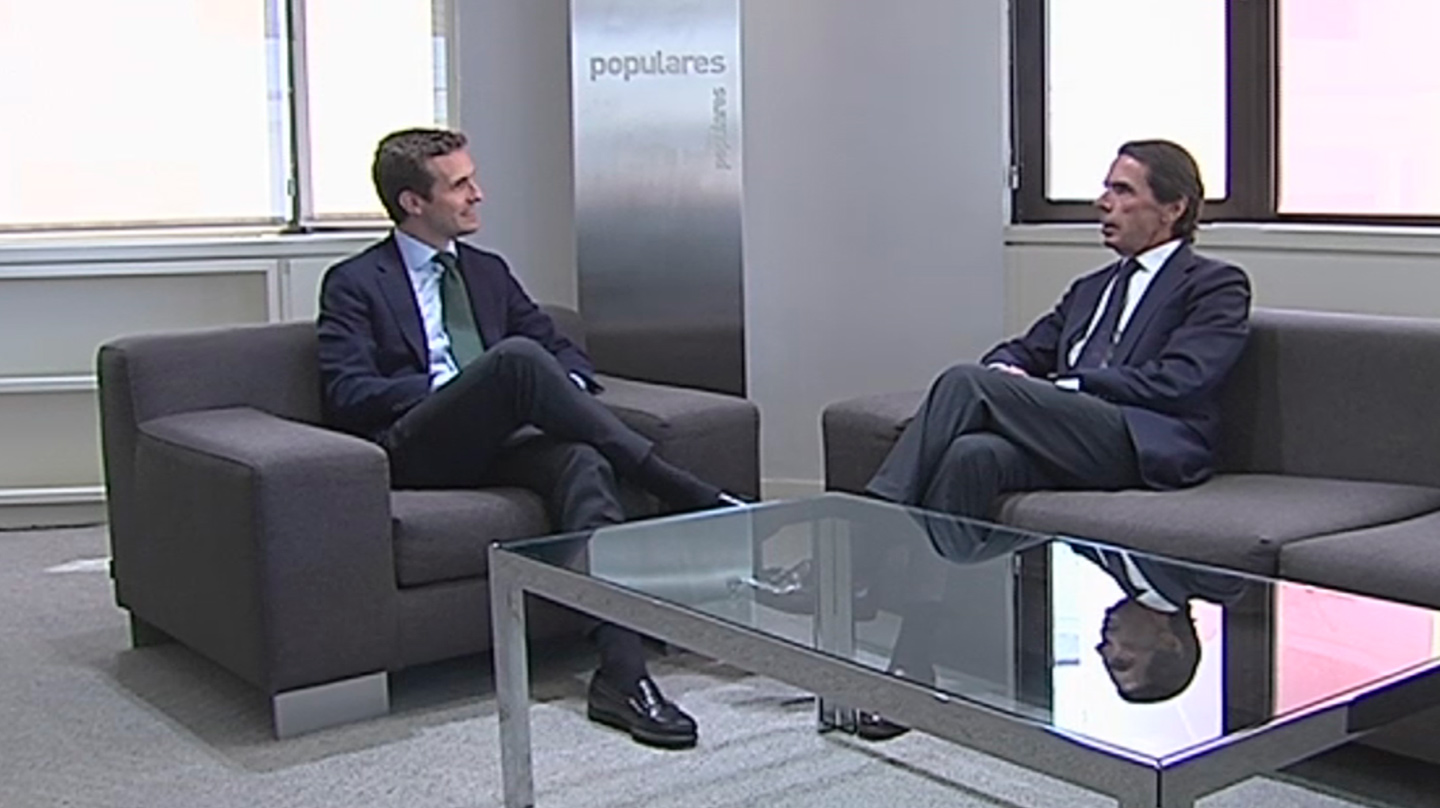 Pablo Casado y José María Aznar