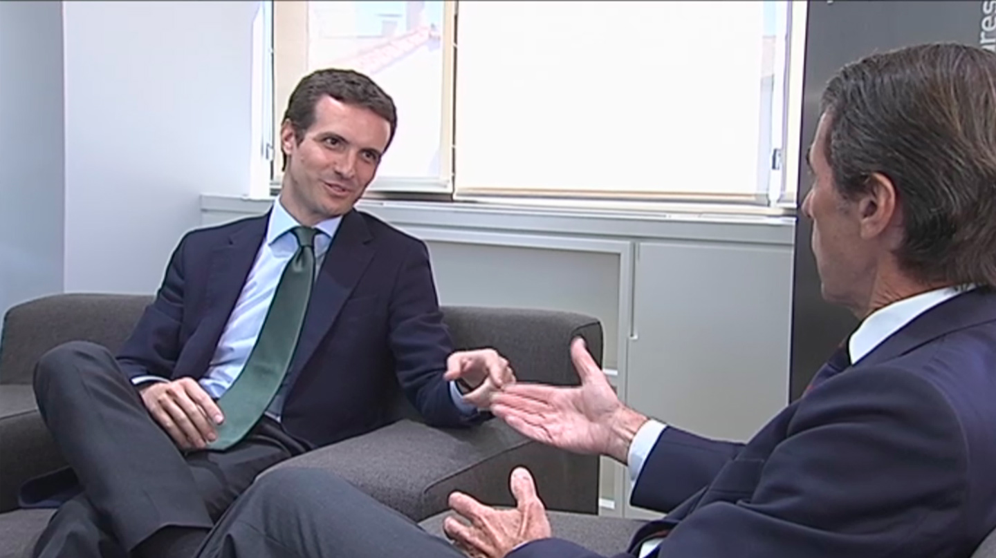 Pablo Casado y José María Aznar